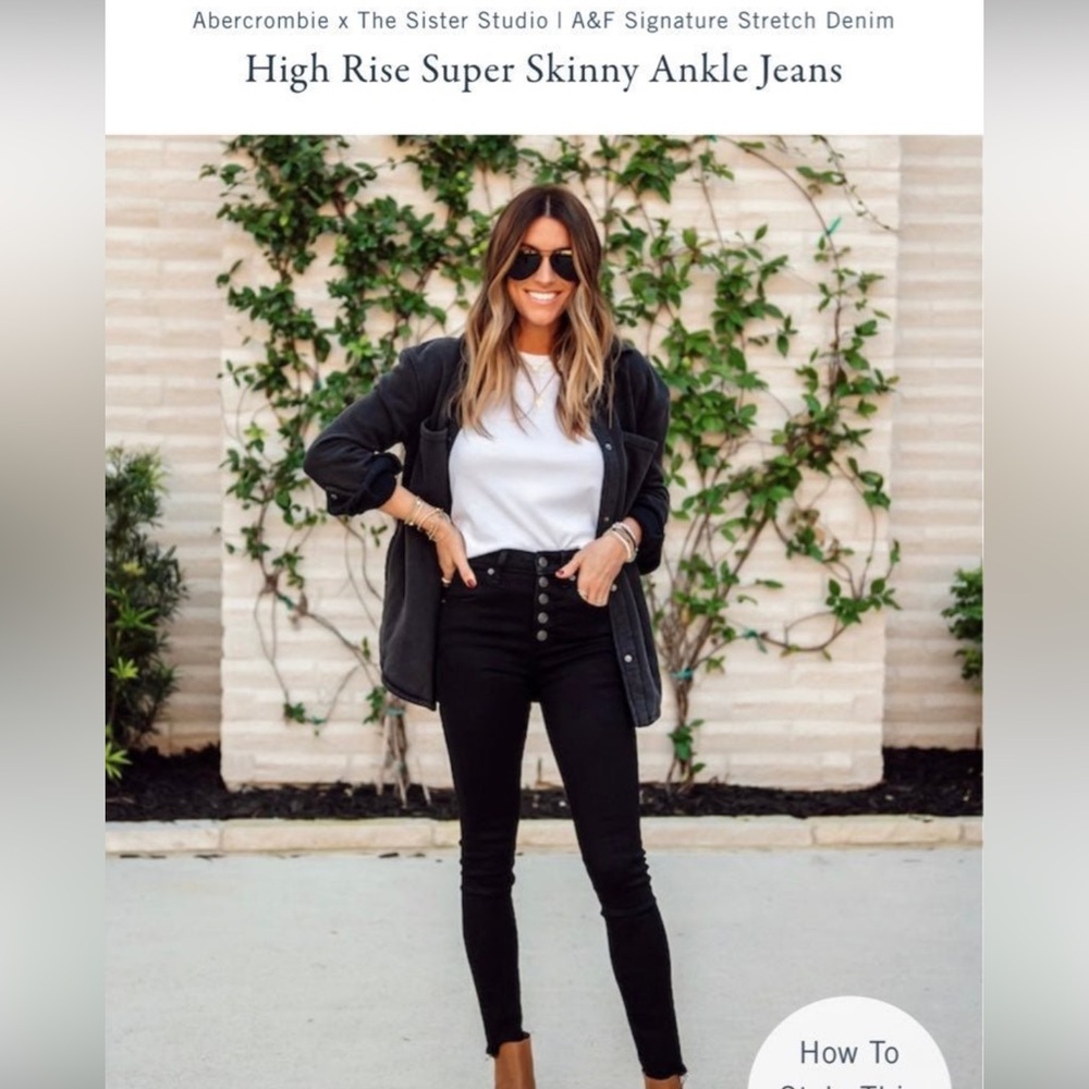 Abercrombie High Rise Super Skinny Ankle Jeans